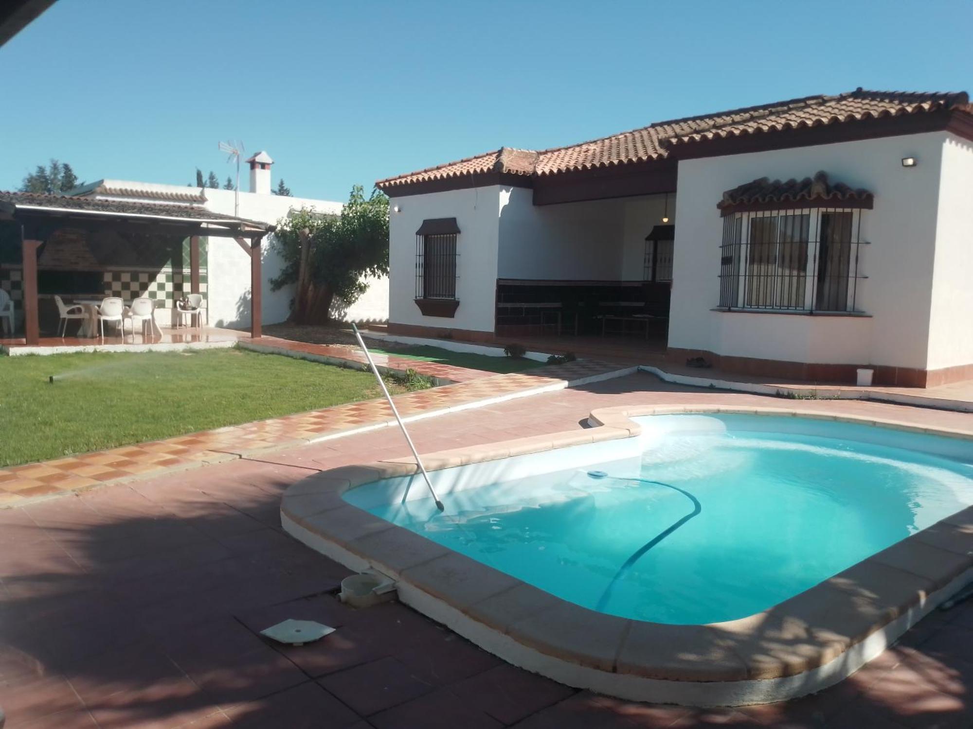 Agradable Chalet Con Piscina Para Escapadas. Chiclana de la Frontera Bagian luar foto